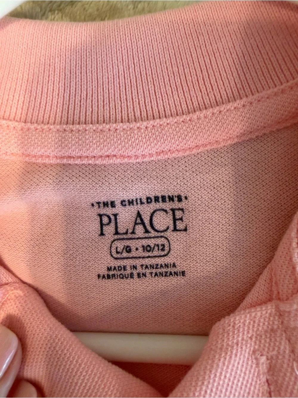 The Children’s Place Pink Polo Shirt Boys L‎ 10/12 New With Tags